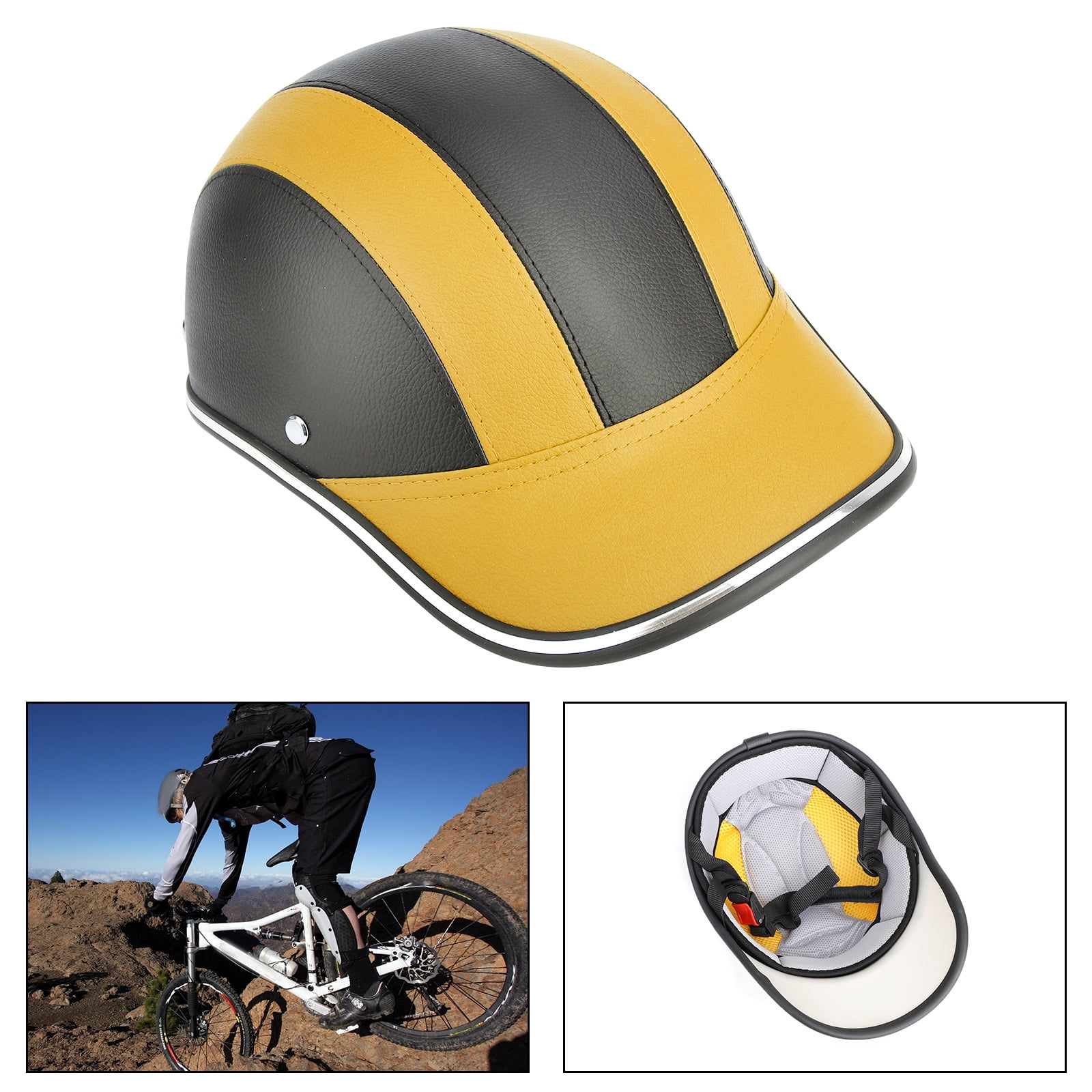Bicycle Helmet Adult Mountain Bike Cycle Outdoor Safety Helmet Windproof Yellow