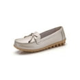 thumbnail image 3 of Gomelly Womens Nursing Shoes Bow Loafers Comfort Moccasins Nonslip Flats Driving Kitchen Boat Shoe Gold 9, 3 of 5