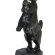 thumbnail image 1 of Tope de puerta para perro, cuña decorativa, tapón de puerta de hierro fundido para parte inferior de la puerta, tapón de puerta grande para perro, tapón de puerta de jardín para patio (negro, 1 of 5