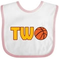 thumbnail image 3 of Inktastic Basketball Second Birthday Boys or Girls Baby Bib, 3 of 4