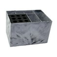 thumbnail image 1 of Organizador de peluquería con pinzas y peines, multifuncional, desmontable, para guardar herramientas de peluquería patrón de mármol claro, 1 of 8