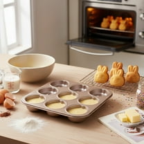 Carbon Steel Cake Pan Non-Stick Baking Mold Oven Safe Cookie Baking Tray - Baking Home Use Cake Making(D)