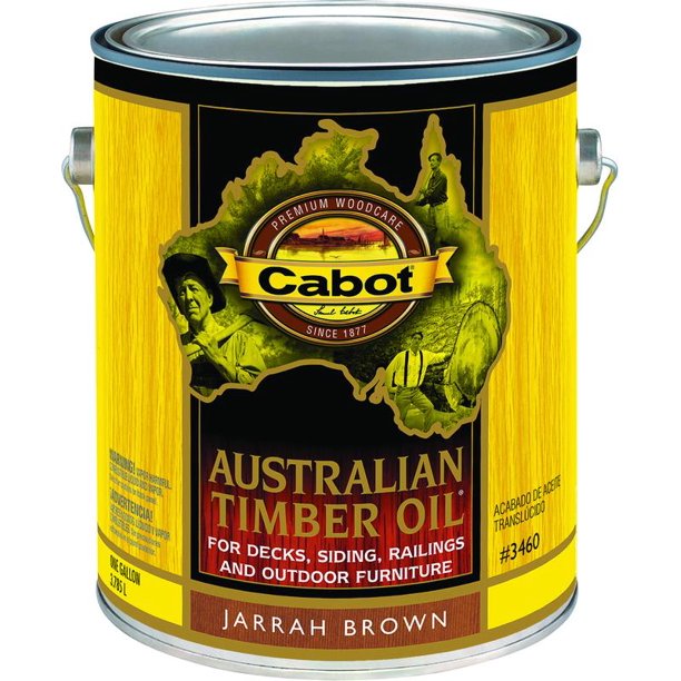 New Cabot 3460 Oil Australian Timber Jarrah Brown Gallon,Each