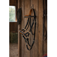 thumbnail image 5 of Horse Western Leather Tan Padded Bitless Sidepull Bridle Reins 77RS33TN-F, 5 of 5