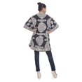 thumbnail image 3 of Black White Short Kaftan Dresses for Women Tunic Top Beach Women Cover-ups Plus Size Short Caftan Nightwear, 3 of 4