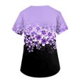 YDKZYMD Scrubs for Women Joggers Floral Plus Size Short Sleeve Workwear