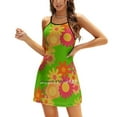 thumbnail image 1 of Robe Évasée Florale à Col Carré Élégante Mode Féminine Imprimée Robe Florale à Fleurs, 1 of 5