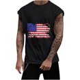 thumbnail image 1 of Hombres Moda Casual Impresión Suéter sin Mangas Cuello Redondo Tanque Deportivo, 1 of 4