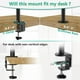 thumbnail image 3 of Soporte Triple Monitor WALI Negro Ajustable para Tres Pantallas de hasta 27 Pulgadas y 10 kg por Bra, 3 of 9