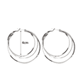 thumbnail image 4 of Aretes Arracadas De Aro Para Mujer color plata, 4 of 4