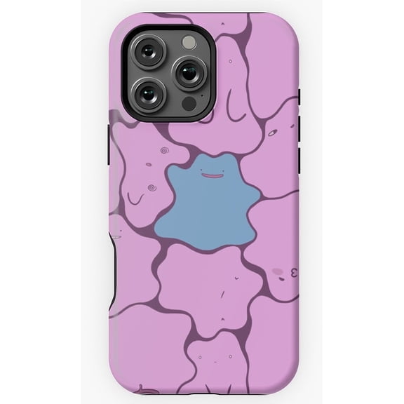 Ditto Pattern Shiny Pokemon Transform Blob Art X1520 Phone Case Compatible with iPhone 17 16 15 14 13 12 11 Pro Max – Premium Protection