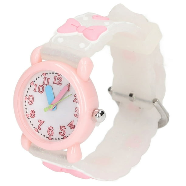 Relojes de juguete 3D para ninas reloj de dibujos animados Diseno de dibujos animados 3D Decoracion de lazo Aspecto lindo Resistente al agua durante 3 a 10 anos Para el ANGGREK Otros