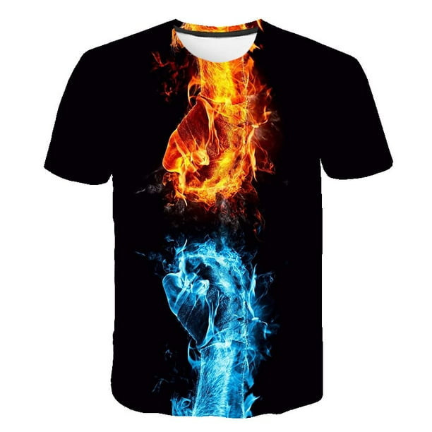 2023 camisetas de llamas ropa de verano nuevas camisetas sueltas informales para niños ropa de manga corta para niños y niñas camisetas disfraces 7T Gao Jinjia LED