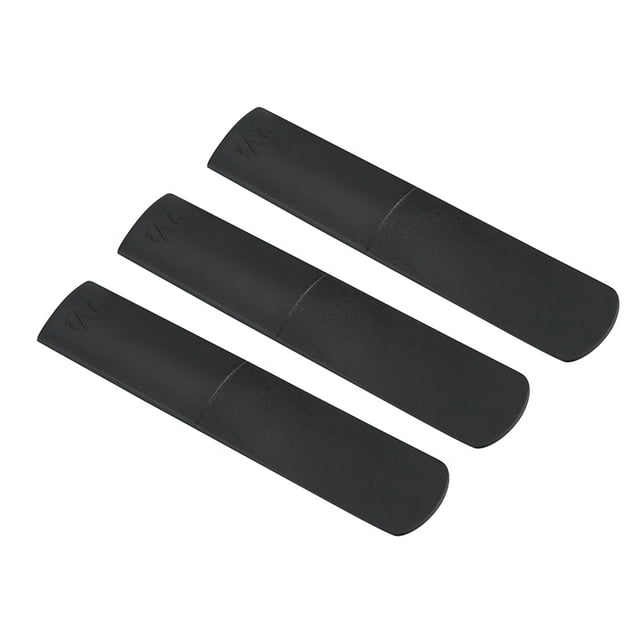 3pcs Plastic Alto Saxophone Reeds Saxophone Mouthpiece Reeds Repair Accessory Black Resin No Soak Needed for Beginners with Easy Install for Alto Saxophone