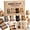 A, variant on DIY Fabric Craft Kit Handmade Sewing Art Set, Includes Fabric Pieces, Threads, Plastic Needles, Creative Craft Supplies for Beginners