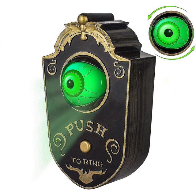 Eyeball doorbell, Halloween Decoration Doorbell, Haunted Doorbell Animated Eyeball Halloween Decoration Decor With Spooky Sounds