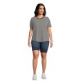 thumbnail image 2 of Terra & Sky Women's Plus Size Pull On Bermuda Shorts, 9" Inseam, 2 of 5
