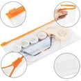 thumbnail image 4 of YWC-24 Pcs Enveloppe Poly Fermeture à Glissière, Enveloppe Plastique, Enveloppes Réutilisables, 9 x 4.7 Pouces, Taille A6, 10 Couleurs, pour Fournitures de Bureau, 4 of 4