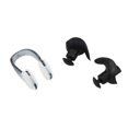 thumbnail image 1 of Tapones para los oídos de natación de silicona suave Juego de pinzas para la nariz Tapones para los oídos insonorizados (negro) Ndcxsfigh  Para Estrenar, 1 of 6