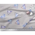 thumbnail image 3 of Soimoi Gray Heavy Canvas Fabric Unicorn & Triangle Geometric Print Fabric by Yard 58 Inch Wide, 3 of 3