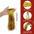 thumbnail image 2 of 3000 Strands Tinsel Icicles Christmas Tree Tinsel Foil Fringe Hanging Winter Home Decorations for Xmas Tree Holiday Decor Birthday Wedding Anniversary Party Supplies (19.6in, Gold), 2 of 7