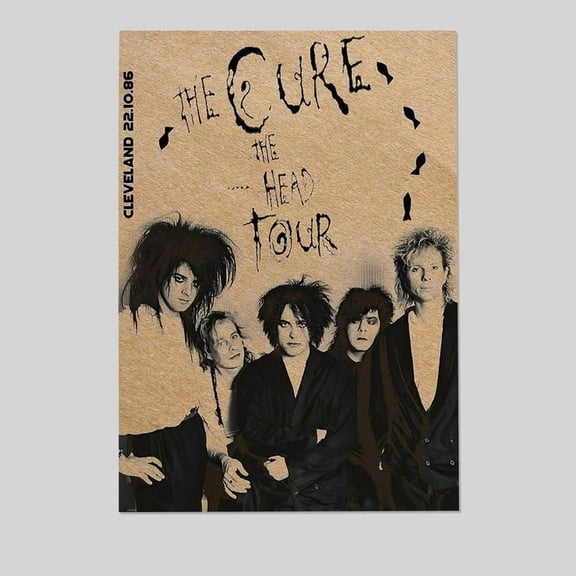 Music Poster - The Cure Poster - Vintage Style - Size 24x36 - Postora
