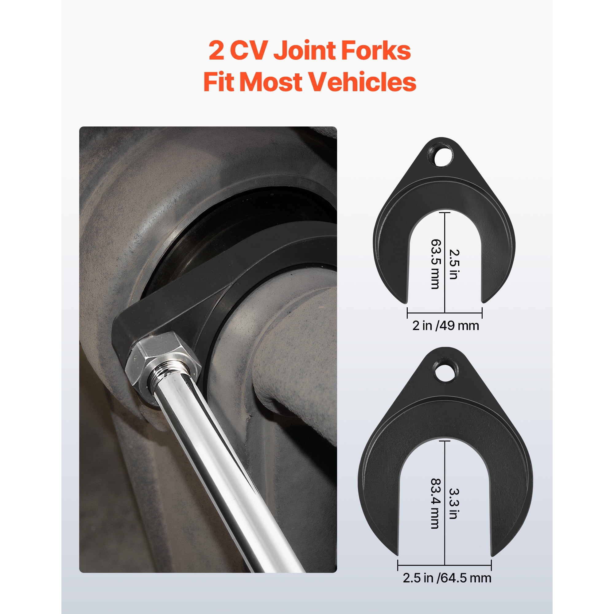 KFFKFF Inner CV Axle Puller Tool Set with 5/8 in-18 Slide Hammer