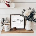 thumbnail image 5 of Vintage Wooden Art Decoration , “ Love Never Fails ” - 8 * 8 Inch Wall Decoration for Home, Living Room, Bathroom, Bedroom, Garden, Dining, Bar, Cafe, Festival Party Decor, 5 of 7