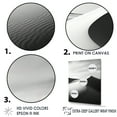 thumbnail image 3 of Designart "Monochromatic Silence Of The Sahara In Photography" Desert Wall Art Living Room, 3 of 7