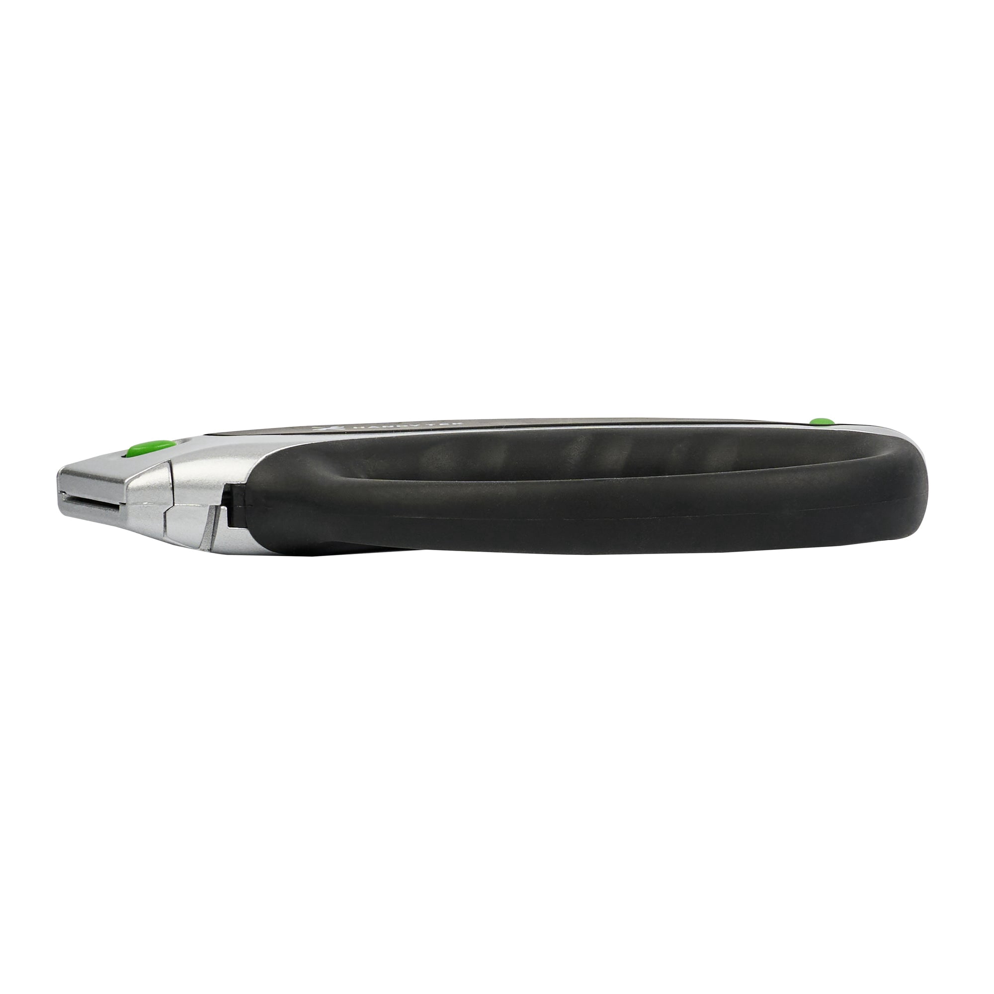Restaurantware-Handy Tek Quick Change Blade Razor Knives, 6 Retractable Carpet Cutters - Includes 24 Sharp Blades, 19mm Wide, Black Zinc Utility Knives, With 4-Position Locking, Soft Grip