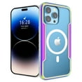 thumbnail image 2 of Case for iPhone 15, Clear Magnetic Phone Case Compatible with MagSafe, Anti-Scratch Shockproof Transparent Protective Cover Support Wireless Charging for iPhone 15, Rainbow, 2 of 10
