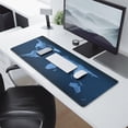 thumbnail image 2 of Rule the Gaming World with Large World Map Mouse Pad: Stitched Edges, Anti-Slip Base, Waterproof - Designed for Gamers, Office & Home (Black, 31.5 x 11.8 ), 2 of 7