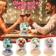 thumbnail image 4 of Vikakiooze Rose Bouquet Valentine's Day Gift Eternal Flower Glass Cover Led Light Gift Box, 4 of 4