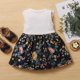thumbnail image 3 of Vestido de princesa con estampado floral y volantes sin mangas para niñas pequeñas Herrnalise, 3 of 8