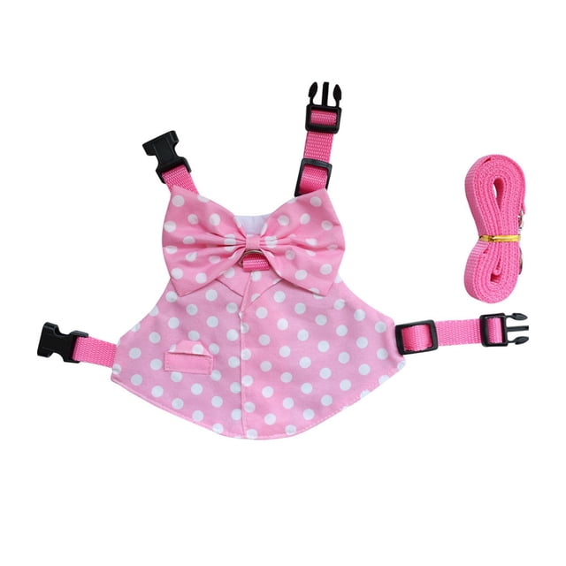 Rabbit Harness And Leash For Outdoor Training Camping Walking Escape Proof Breathable Bunny Outfit For Small