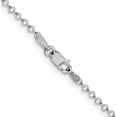 thumbnail image 2 of Sterling Silver Rhodium-Plated 2mm Rolo Chain (24 X 2) Made In Italy qfc1r-24, 2 of 5