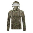 thumbnail image 6 of Qgtaibl UPF 50+ Long Sleeve Sun Shirt for Men 4X Quick Dry Fishing Hoodies with Integrated Face Mask Lightweight UV Protection Hiking Tee Tops (003 Camouflage), 6 of 9