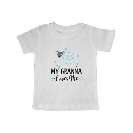 

Inktastic My Granna Loves Me Lamb Gift Baby Boy or Baby Girl T-Shirt