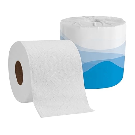 2-Ply Embossed Toilet Paper,18280/01, 550 Sheets Per Roll, 80 Rolls Per Case