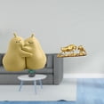 thumbnail image 2 of Sujetalibros De Cerámica Con Forma De Pera Abrazada, Fina Artesanía, Adorno Para Estantería, Figura De Toro, Estatua De Oso Y Toro Feng Shui, Obra De Arte Moderna, Esculturas De Ganado, 2 of 8