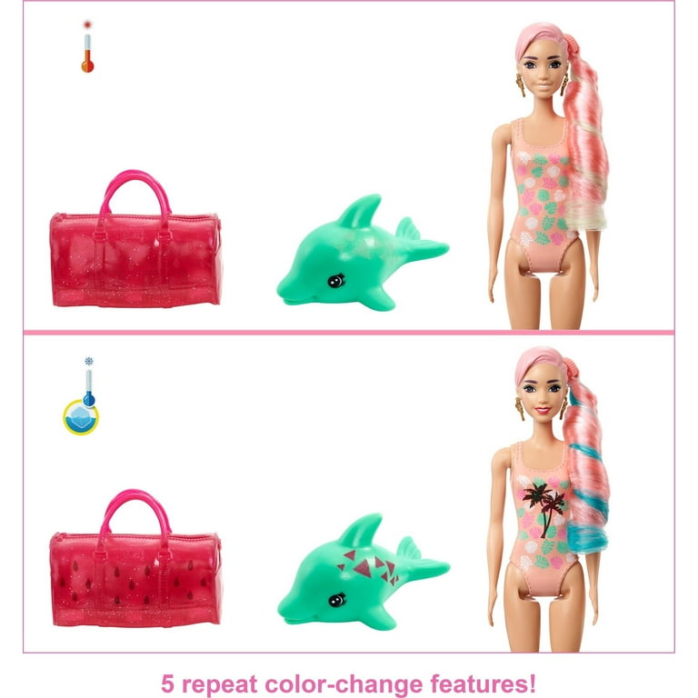 Barbie Color Reveal Reveal Doll with Water, 3+