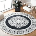 thumbnail image 2 of SAFAVIEH Marbella Beatrice Traditional Area Rug, Black/Ivory, 8' x 10', 2 of 10