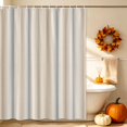 thumbnail image 5 of Brown Gray Striped Shower Curtains for Bathroom, Modern Boho Stripes Minimalist Waterproof Fabric Shower Curtain, Decorative Bathroom Curtain for Bathtub, 36"x72", No Hooks Included, 5 of 9