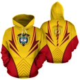 thumbnail image 2 of Sudadera con capucha con estampado 3D de la bandera de Colombia y emblema nacional, sudadera con capucha con estampado de flor de hibisco, ropa para hombre, chándal de manga larga, sudaderas con capuc, 2 of 4