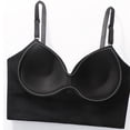 thumbnail image 4 of Women Ribbed Wireless Bras Push up Adjustable Straps Fashion Bras Breathable Side Support Casual Top, 4 of 6