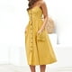thumbnail image 3 of Vestido midi elegante de corte holgado para mujer Vestido ajustado de estilo bohemio Traje de vacaciones FLhrweasw Nuevo, 3 of 9