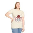 thumbnail image 5 of Boho-Inspired Tshirt with 'Be Kind' and Red Lotus Flower Design, 5 of 8