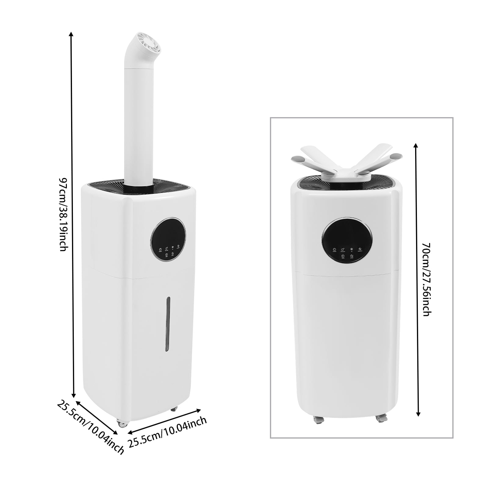 3 Speed Large Room Commercial Humidifier Whole-House Style Humidifier 21L for Supermarkets, Offices