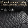 thumbnail image 5 of Car Seat Covers Full Set Fit for Hyundai Tucson 2005-2026, Premium Faux Leather Seat Protectors, Breathable, Waterproof & Anti-Slip Full Wrapping Edge Seat Covers (Black, Full Set), 5 of 7