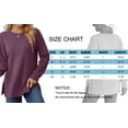 thumbnail image 5 of MOSHU Crewneck Sweatshirts for Women Side Split Long Sleeve Shirts Fashion Fall Womens Tops, 5 of 9